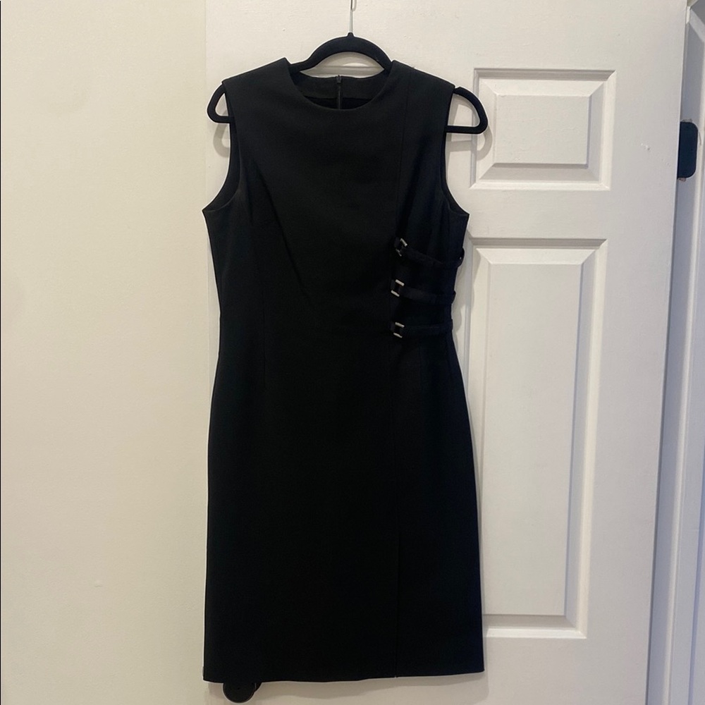 Prada Black Sheath Knee-Length Dress